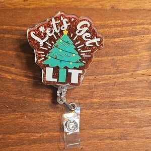 Festive Christmas Tree Badge Reel